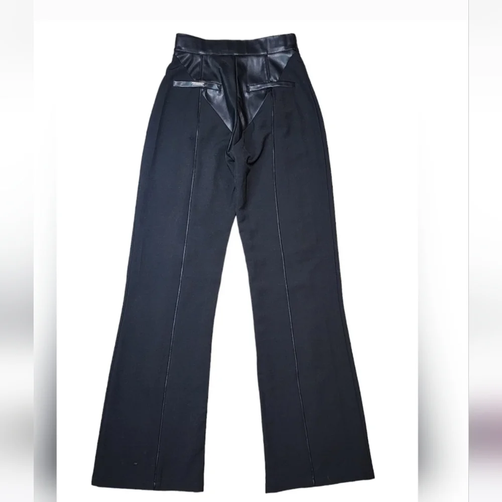 GORGEOUS Vegan Leather &Woven Trousers - Picture 12 of 16